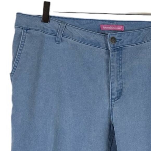 Woman Within Petite Plus Jeans Modern Fit Wide Leg Mid Rise Women’s Size 16WP - Picture 5 of 10